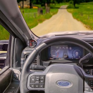 Ford F-150 Gauge Pod - Banks Power - iDash Stealth Pod - Black - `21-`25